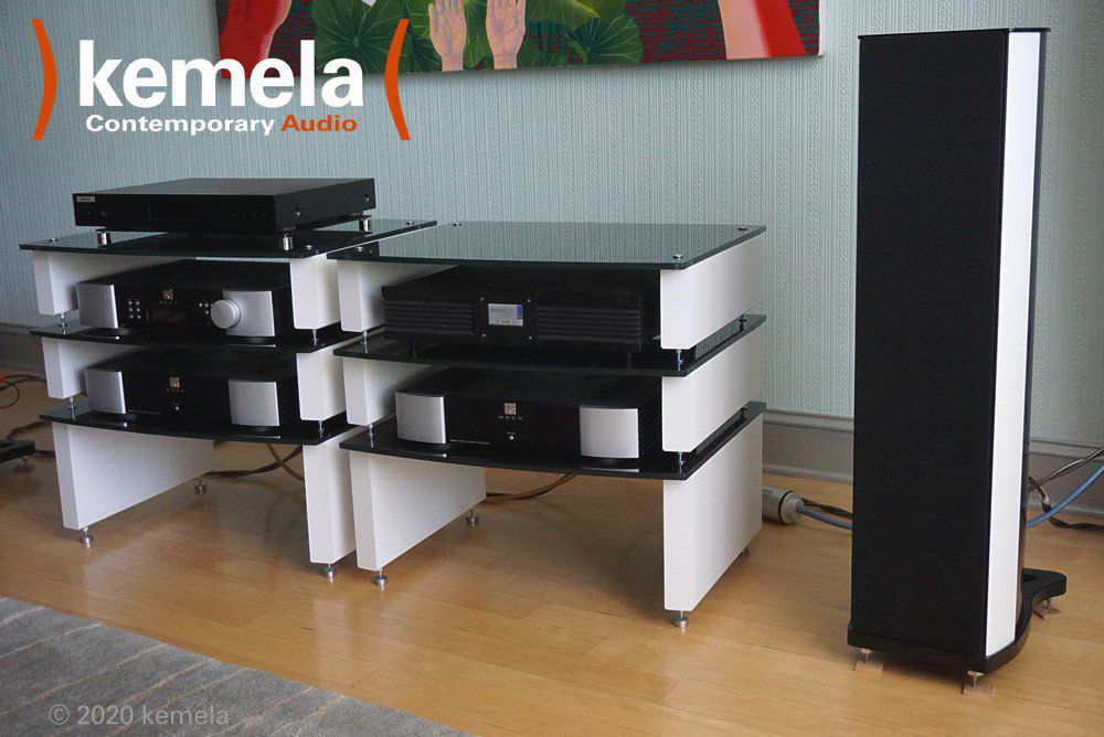Milan Series - Reference XL in White with Black Glass