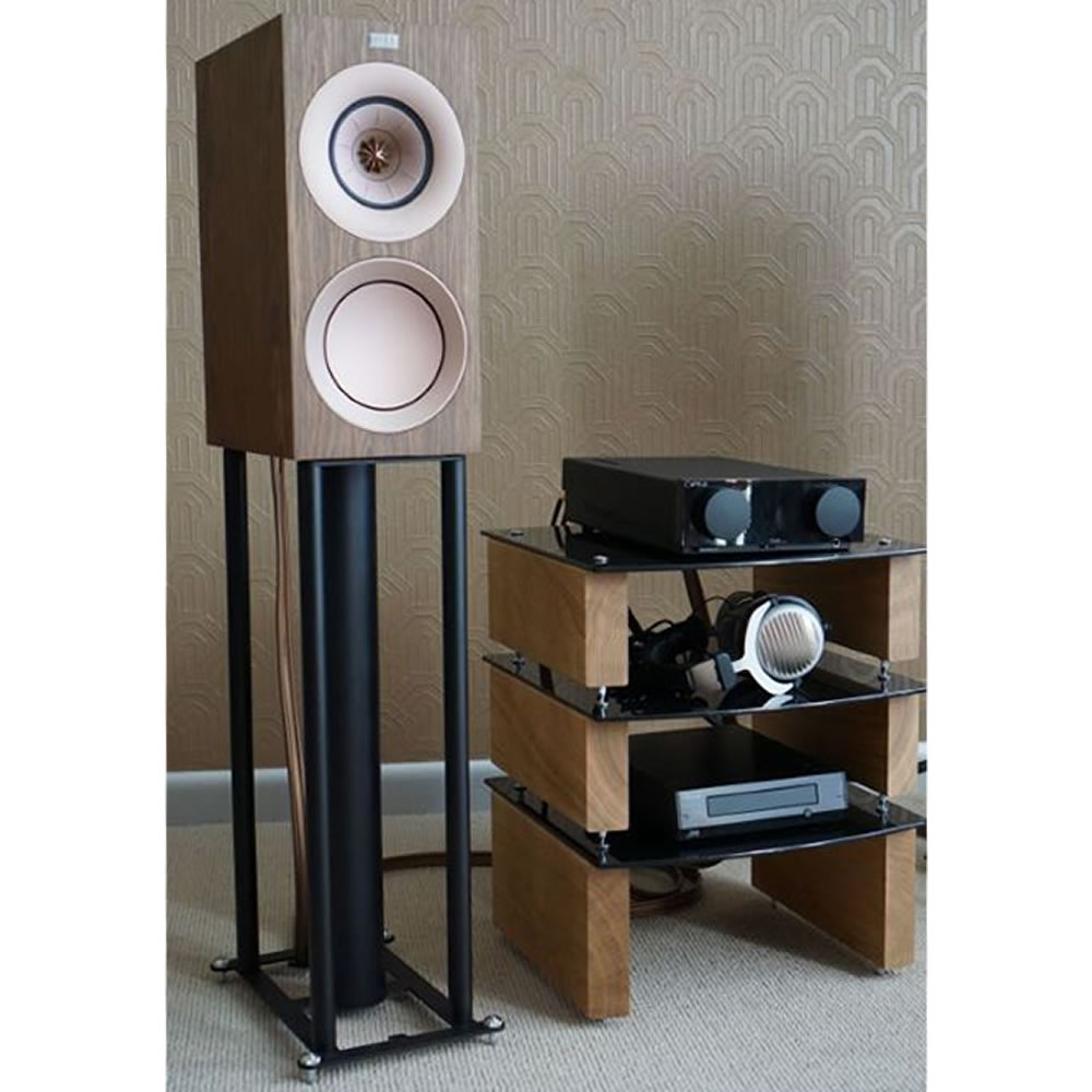 KEF R3 Speaker on Custom Design FS104 Signature XL Speaker Stand