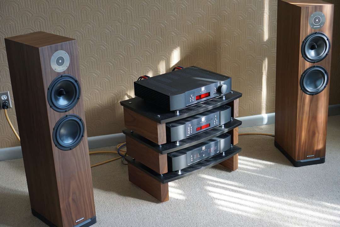 Milan Reference 20 Walnut 3 with Moon by Simaudio and Spendor D7.2 Loudspeakers