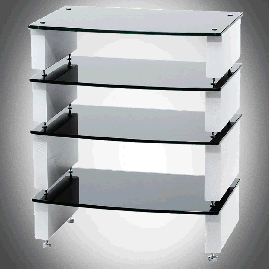Milan Reference 10 in White with Black Glass
